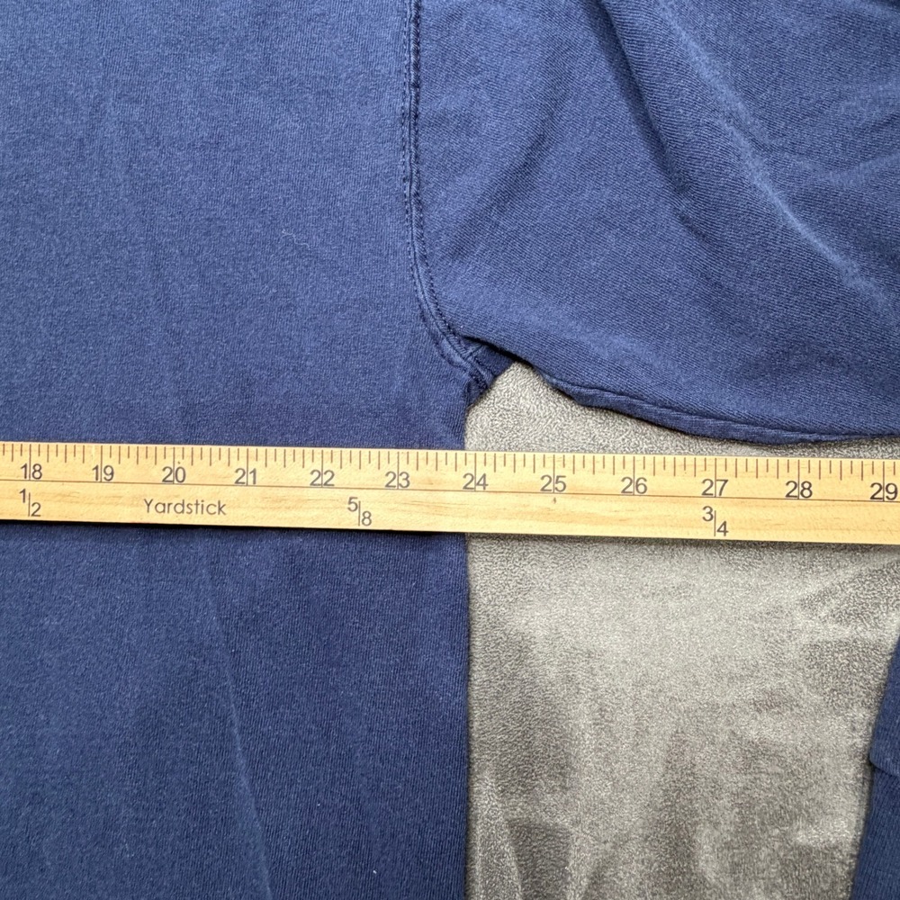 Vtg 90s Rawlings Mock Neck Shirt Mens XL Navy Blue Long Sleeve Baseball 23 USA - Picture 6 of 9
